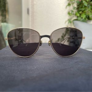 Christian Dior Sunglasses in Black with Gold Hardware